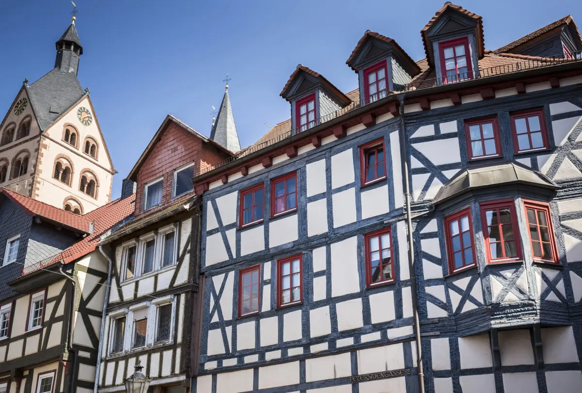 Bâtiment ancien à colombage