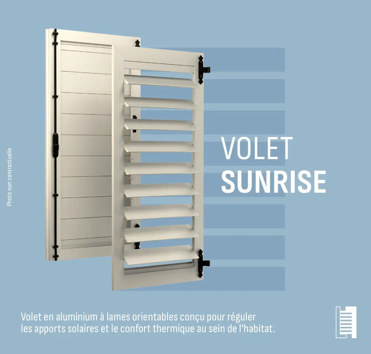 Les volets intelligents Sunrise du Groupe Cola