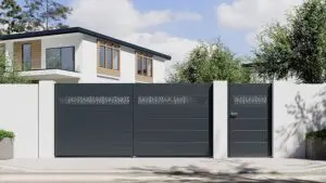 Portail aluminium Tschoeppé