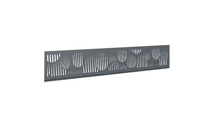 Portail aluminium de Tschoeppé : motif Bulles