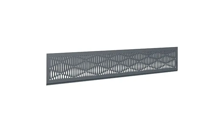 Portail aluminium de Tschoeppé : motif Losanges arrondis