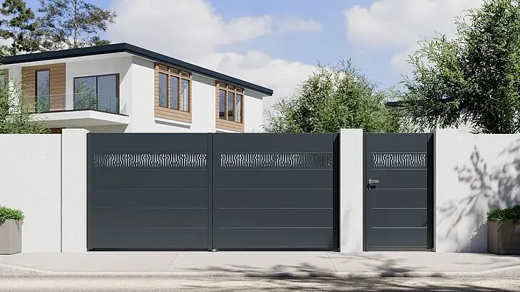 Portail aluminium Tschoeppé