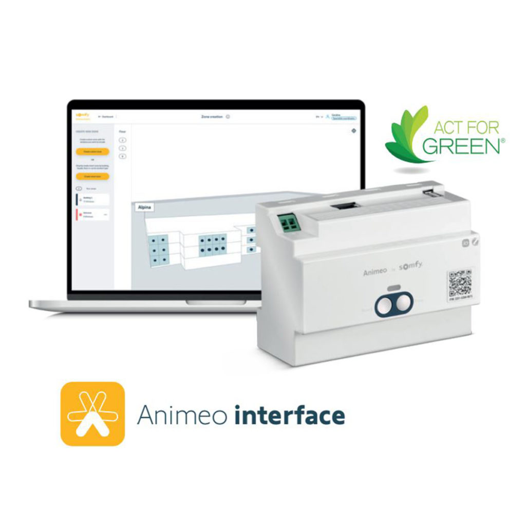 L’interface Animeo®, pour la mise en service et le paramétrage de l'automatisation