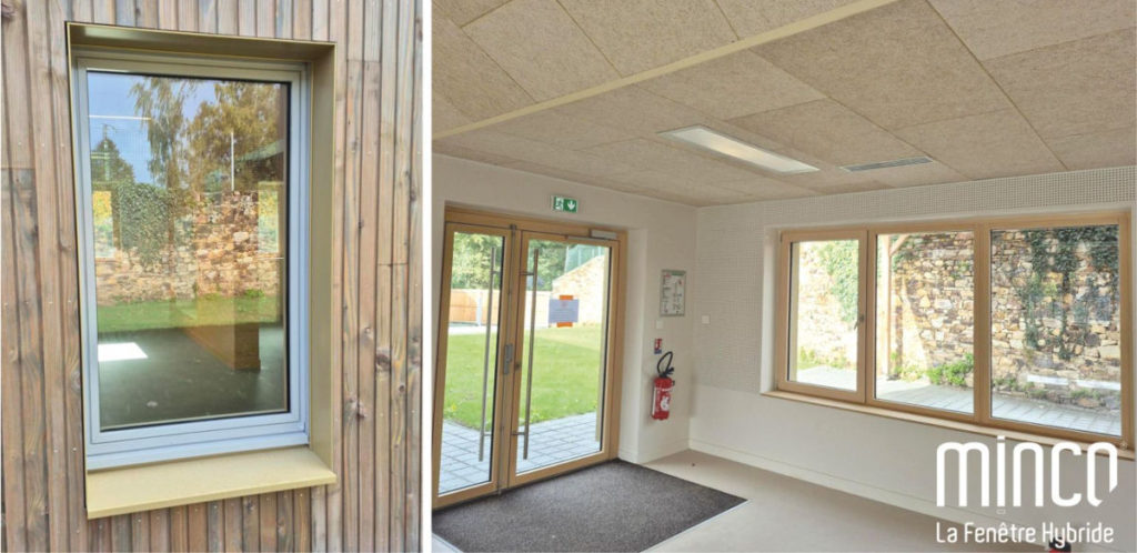 Des menuiseries bois-alu Minco pour le nouveau restaurant scolaire de Saint-Marcel